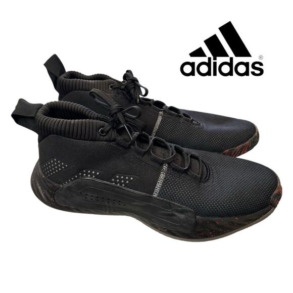 Adidas Dame 5 Away Black Grey Night Metallic BB9316 Men's Sneakers 12.5